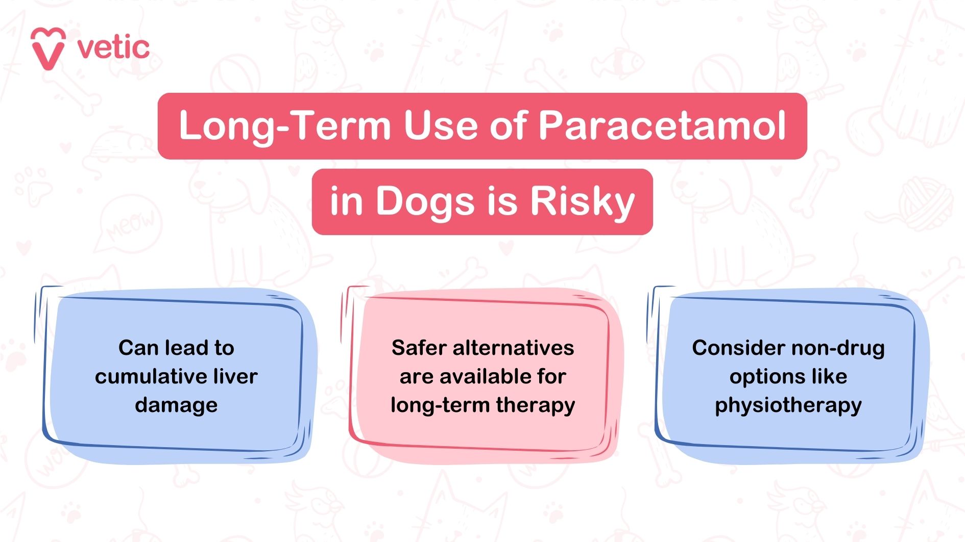 what steps to take if a dog is accidentally given too much paracetamol. The graphic is divided into three main sections which provide the following advice: "Do not induce vomiting without vet advice" - Emphasizing that pet owners should not attempt to make their dog vomit after giving paracetamol to dogs, without consulting a veterinarian first. "Take your dog to the veterinarian for an antidote and proper treatment" - Highlighting the importance of seeking professional veterinary help immediately after the accidental administration of paracetamol to dogs. "Treatments include activated charcoal or IV fluids" - Outlining some of the possible treatments that may be used by veterinarians, such as activated charcoal or intravenous fluids, to help mitigate the effects of paracetamol toxicity in dogs. The image is an essential guide for pet owners, emphasizing the critical steps to take and the importance of professional veterinary intervention when dealing with the consequences of giving paracetamol to dogs.